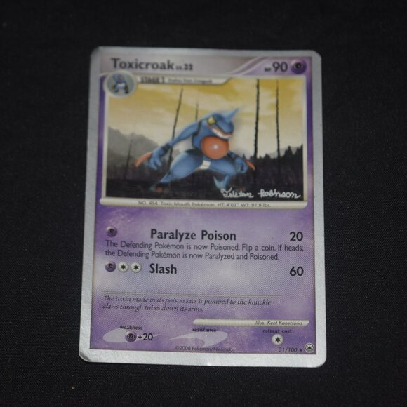 Toxicroak 31/100 Majestic Dawn 2008 Pokemon Card Rare World Championships LP - Picture 1 of 6